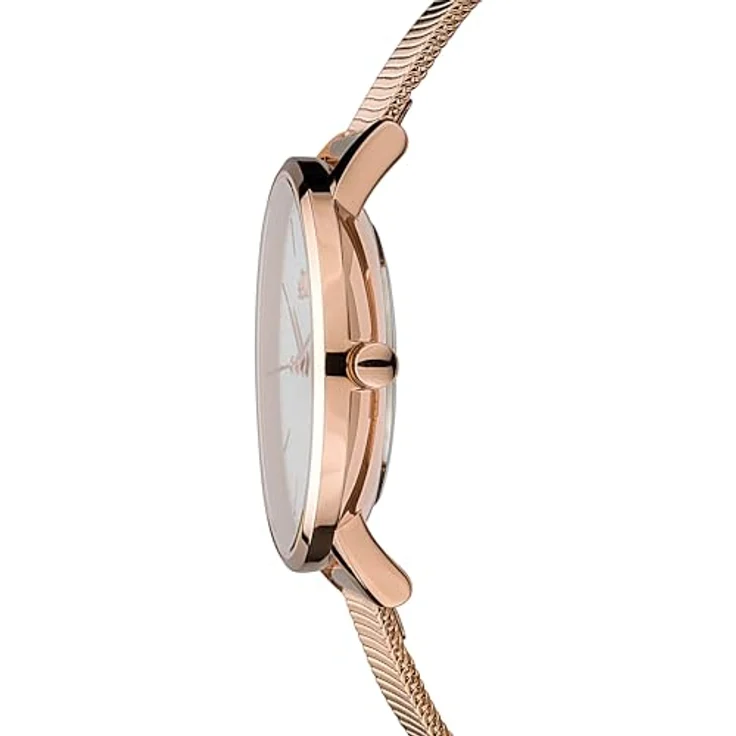 s.Oliver Classic Mesh Medium, Quarzuhr für Damen mit silbernem Edelstahlarmband und weißem Ziffernblatt, 16 mm Gehäusedurchmesser – Bild 2