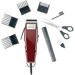 Moser 1400 Haarschneider für Männer, clipper, mit Kabel, mit Zubehör, mit 5 arretierbaren Positionen (0,7 bis 3 mm), vier Führungskämme | 1er Pack