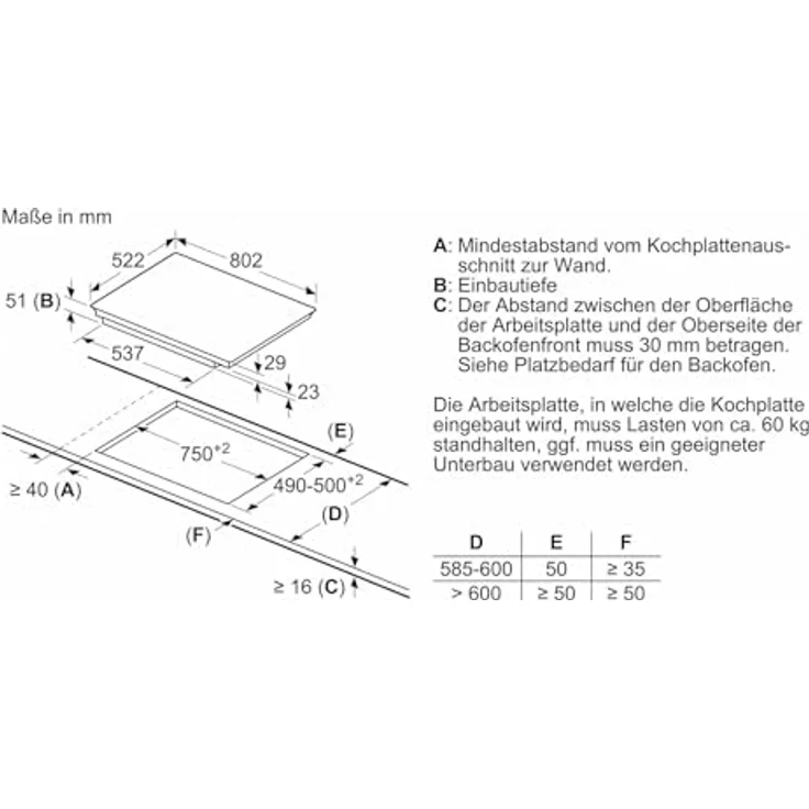 BOSCH Elektro-Kochfeld PIE811BB5E, 80 cm, Flexibilität der Kochzonen, TouchSelect, PowerBoost, Rahmenlos, Sicherheitsfunktionen – Bild 6