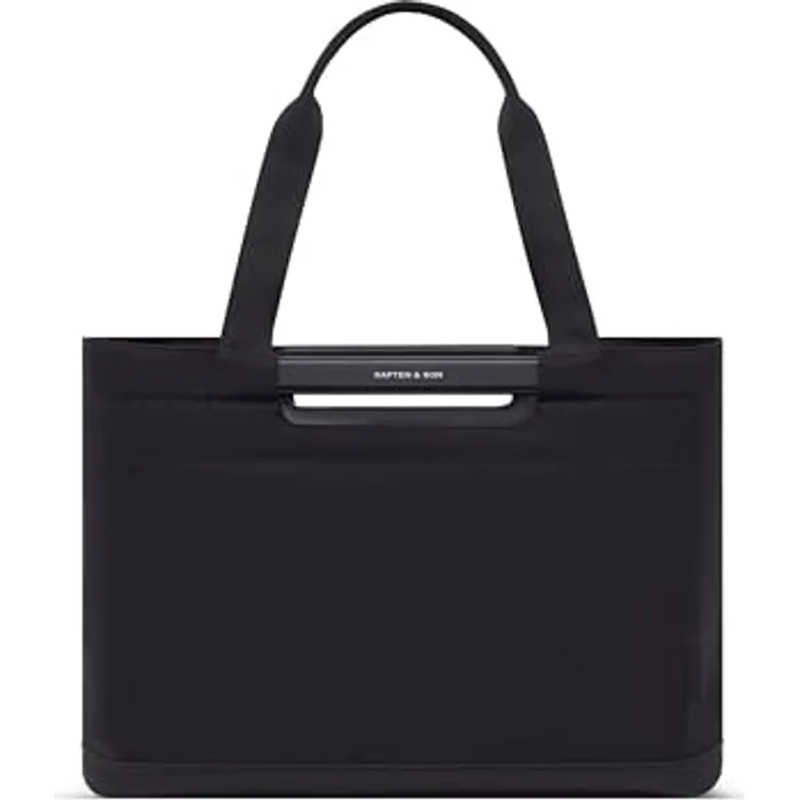 Kapten & Son Vaasa Shopper Tasche, 48 cm, schwarz, 100% Polyester, 28 cm x 30.5 cm