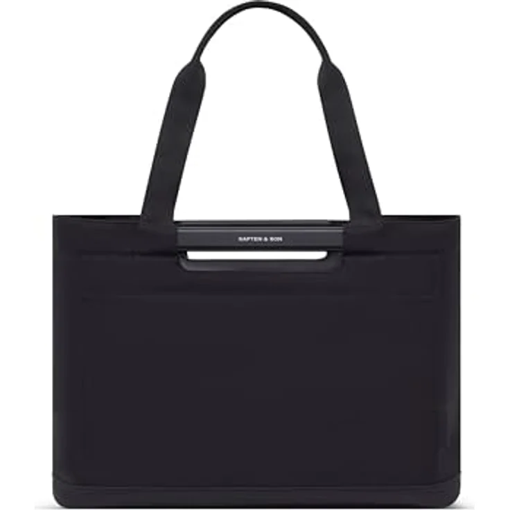 Kapten & Son Vaasa Shopper Tasche, 48 cm, schwarz, 100% Polyester, 28 cm x 30.5 cm – Bild 1