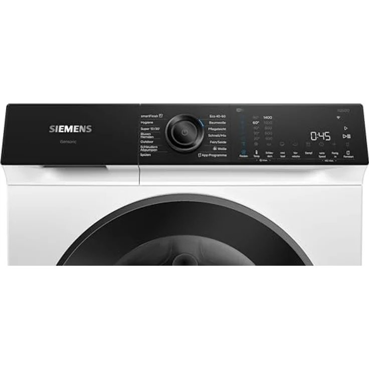 SIEMENS iQ500, Waschmaschine, Frontlader, 9 kg, 1400 U/min., WG44H2MECO in Grau – Bild 3