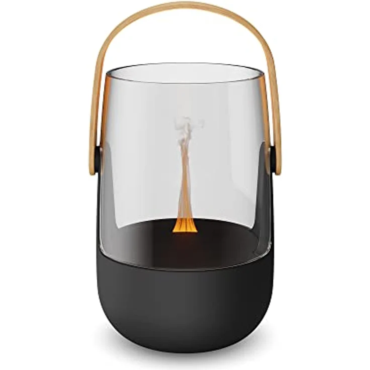 Stadler Form Aroma Diffuser & Laterne Sophie Little, mit Akku bis 7h, Indoor und Outdoor geeignet, beleuchtet und beduftet, mit Flammen-Effekt, schwarz – Bild 2