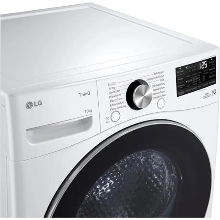 LG RT18VT, Freistehender Wäschetrockner mit Wärmepumpentechnologie, Weiß, Dual Inverter, Sensor Dry, Allergy Care, ThinQ® App-Kompatibilität – Bild 8