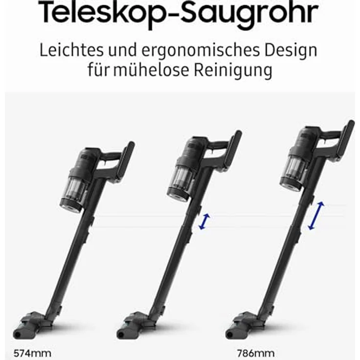 Samsung Akku-Handstaubsauger BESPOKE AI Jet Ultra 400W Akku+ CompleteClean, VS90F40EEM/WD, 1100 W, beutellos, kabellos, 100 min Laufzeit – Bild 14