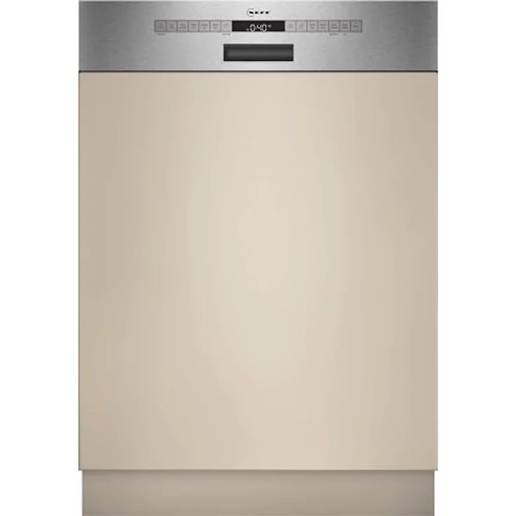 NEFF S145EVS04E Geschirrspüler integrierbar, 60 cm, gebürsteter Stahl mit Besteckschublade und Favoritentaste – Bild 1
