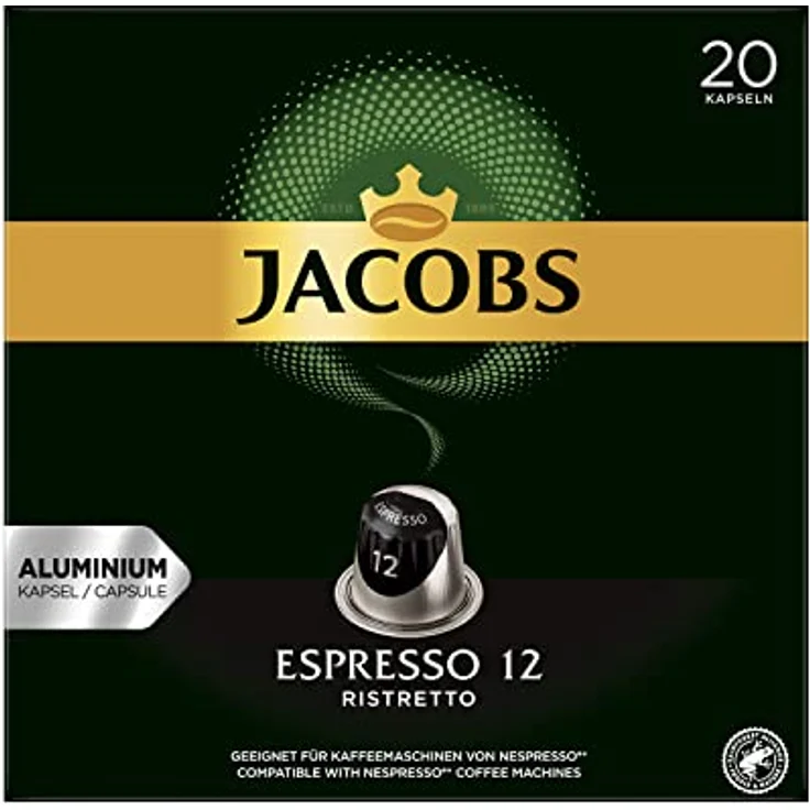 Jacobs Espresso 12 Ristretto, Kaffeekapseln, Nespresso Kompatibel, Kaffee, 20 Kapseln, á 5.2 g – Bild 3