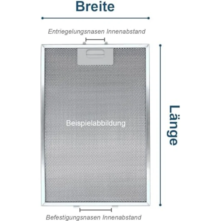 Gorenje Metallfettfilter 799451, 315x277mm für Dunstabzugshaube, Erstausrüster Qualität – Bild 5
