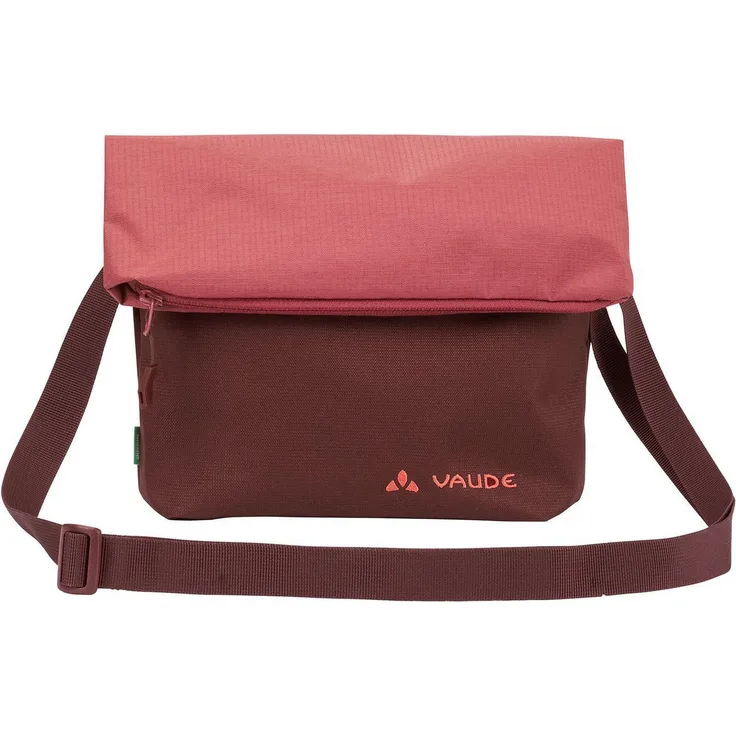 VAUDE Heka II Crossbody Bag, Umhängetasche in Dark Cherry, wasser- und schmutzabweisend, verstellbarer Schulterriemen