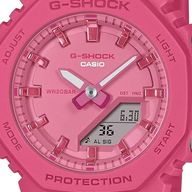 CASIO G-SHOCK Chronograph GMA-P2100PP-4AER, Quarzuhr mit 20 bar wasserdicht, Resinarmband, für Damen und Herren – Bild 3