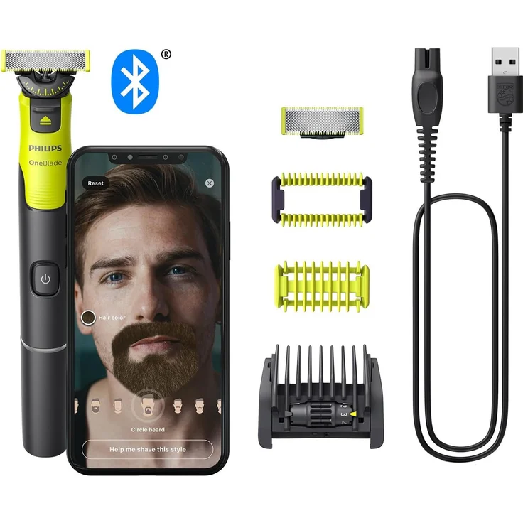 Philips Elektrorasierer OneBlade 360 Face + Body with Connectivity QP4631/30, Schwarz – Bild 1