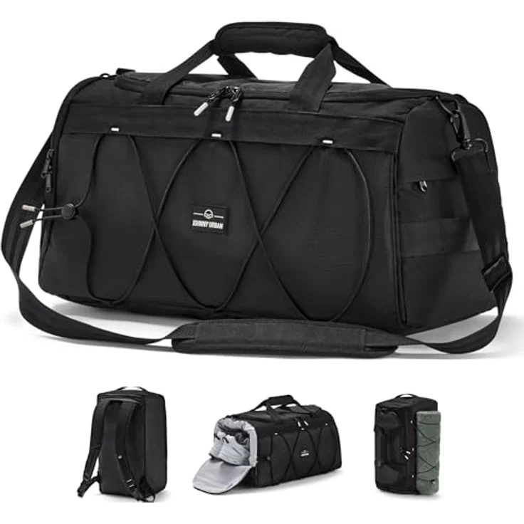 Johnny Urban Move Series Shawn Weekender Reisetasche, 50.5 cm, schwarz, 100% PET – Bild 1
