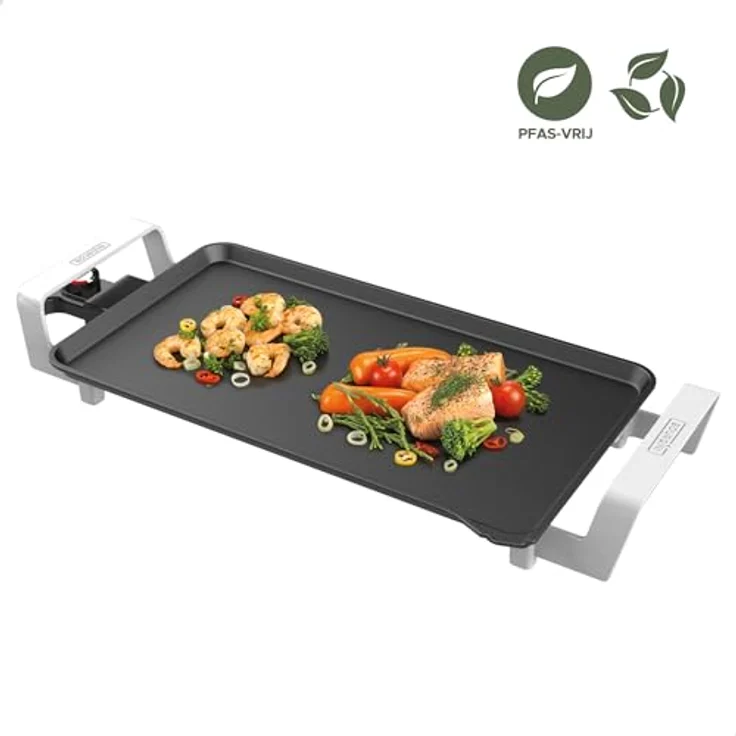 Bourgini Elementi Multiplacca, Tischgrill mit antihaftbeschichteter Oberfläche, 2500 Watt Leistung, anthrazit – Bild 4