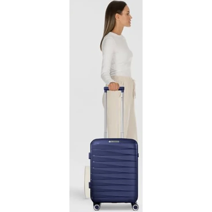 Franky Handgepäck-Trolley London, Polypropylen, 4 Rollen, TSA-Schloss, Dehnfalte – Bild 6
