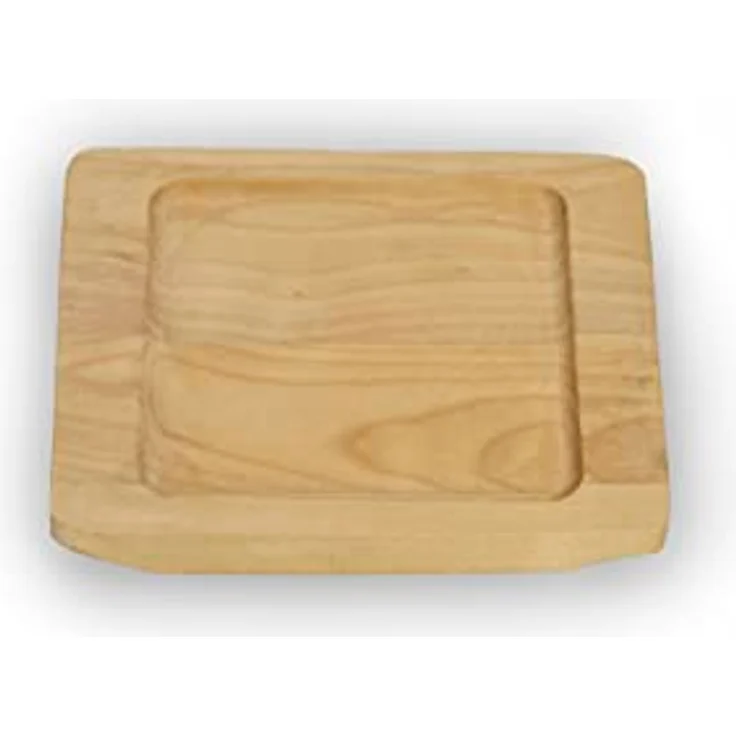 ECHTWERK Gusseisen Servierschale, quadratische Auflaufform mit Servierbrett, bereits eingebrannt, für Backöfen, Grill, BBQ und Induktion geeignet, Ø 12,6 cm – Bild 4