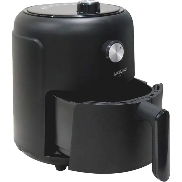Michelino Heißluftfritteuse MICHELINO Effiziente Heißluftfritteuse 2,6 Liter 1000W, Antihaftbeschichtung, Drehknopfsteuerung