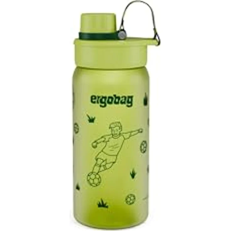 ergobag Trinkflasche, BPA-frei, 0,5 Liter, leicht zu öffnen und zu reinigen, geschmacks- und geruchsneutral – Bild 1