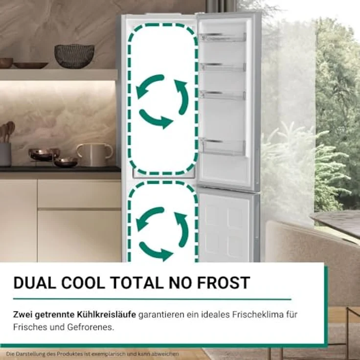 Bauknecht KGDNF 203 A, Kühl-Gefrier-Kombination mit 249 l Kühlvolumen, No Frost-Funktion und 32 dB Geräuschpegel – Bild 4