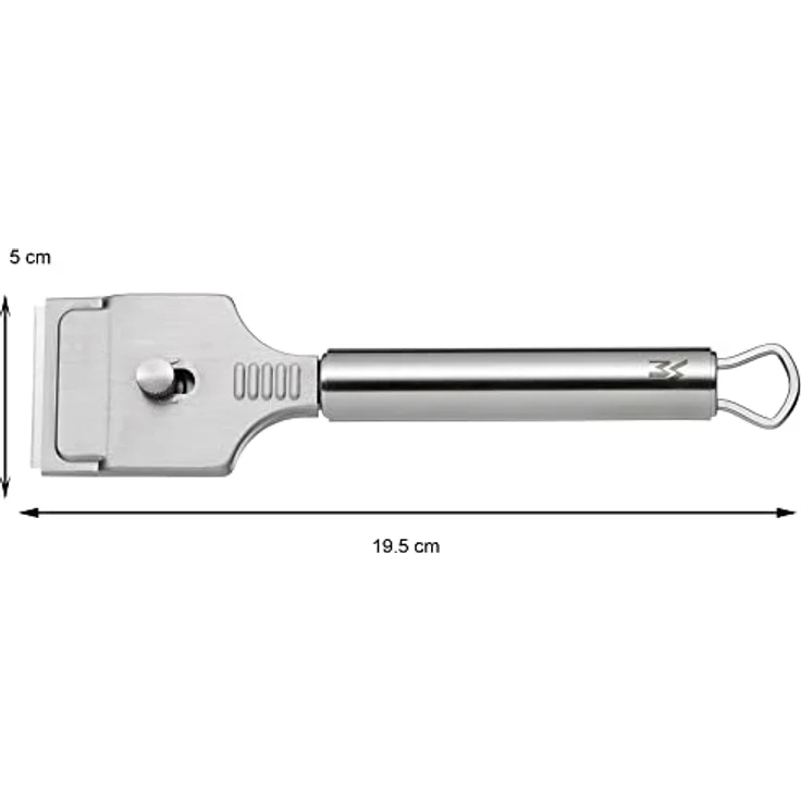 WMF Profi Plus Kochfeldschaber 19,5 x 5 cm, Glaskeramik-Schaber, Cromargan Edelstahl teilmattiert, spülmaschinengeeignet – Bild 2