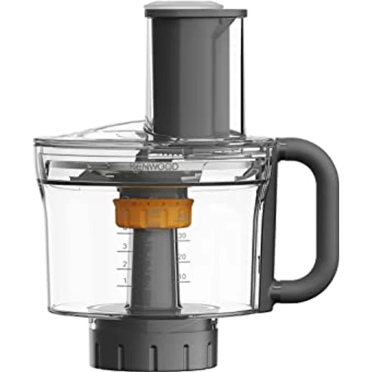 Kenwood MultiPro KAH65.000PL Multi-Zerkleinerer, Zubehör für Kenwood Chef & Chef XL Küchenmaschinen, 5 Arbeitsscheiben für Reiben, Raspeln, Schneiden, Edelstahl-Messer, 1,2 L Fassungsvermögen, Silber – Bild 1