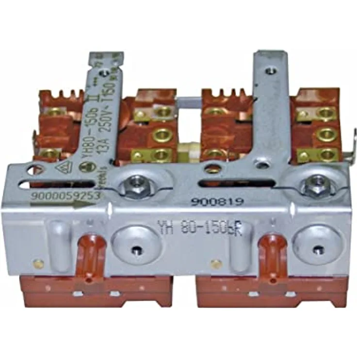 easyPART Kompatibel/Ersatz für BOSCH 00496808 Kochplattenschalterblock Schalterblock 2facher Energieregler rechts Kochfeld Herd Siemens 496808 YH80-1/50II Kochplatten stufenlose Regulierung Constructa