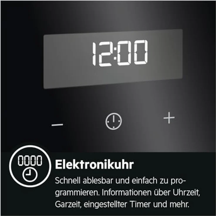 AEG Einbaubackofen Serie 5 mit Ringheißluft - Gleichmäßige Garergebnisse auf 3 Ebenen - Reinigung mit Wasserdampf - Elektronikuhr mit Timerfunktionen - Grillfunktion - Schwarz BEE43511AB – Bild 3