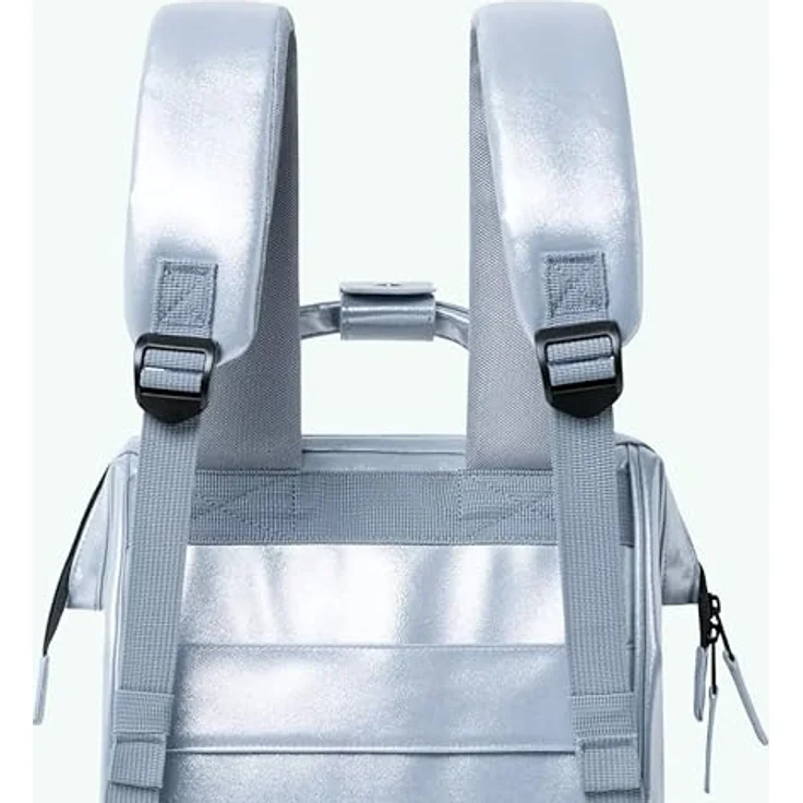 Cabaia Adventurer Iridescent City Rucksack S, 32 cm, silberfarben, 100% Polyurethan – Bild 3