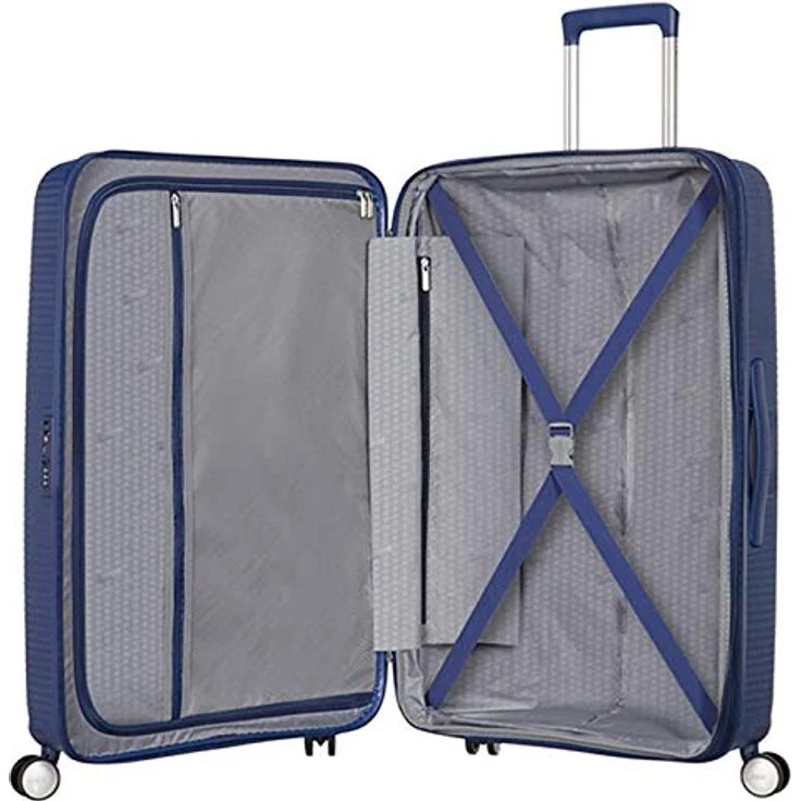 American Tourister Soundbox - Spinner M Erweiterbar Koffer, 67 cm, 81 L, Blau (Midnight Navy) – Bild 3
