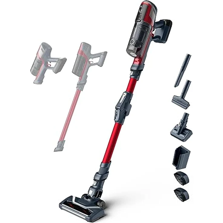 Rowenta RH6471, besensauger, schwarz/rot – Bild 2