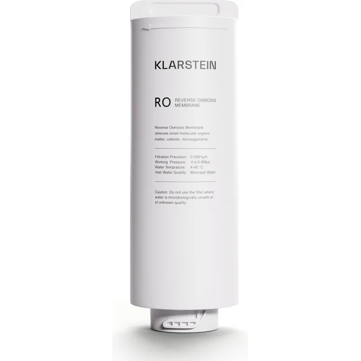 Klarstein RO-System Ersatzfilter für Leitungswasser, Filter für Umkehrosmose-Filtersystem, 24 Monate Haltbar, Kompatibel mit PureFina 400 GPD, 1x Ersatz Untertisch-Wasserfilterpatrone, RO-Membran, Physikalisches Prinzip der umgekehrten Osmose, Für klares & erfrischendes Wasser