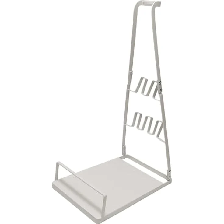 vhbw Staubsaugerhalter Ständer kompatibel mit Rowenta X-Force Flex 9.60 Allergy RH2039 Akku-Staubsauger, Handstaubsauger Weiß - Hochwertiger Aufbewahrungsständer für kabellosen Staubsauger, freistehend, stilvolles Design – Bild 2