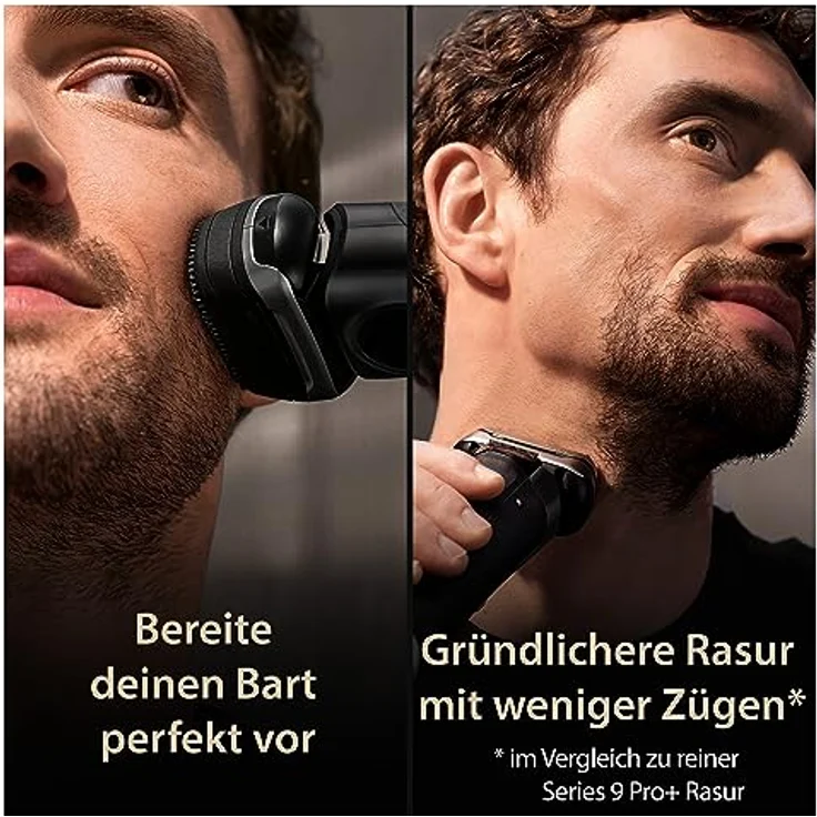 Braun Series 9 Pro+ Elektrorasierer, ProComfort Aufsatz, Reinigungsstation, Wet & Dry, 9590cc, Schwarz – Bild 5
