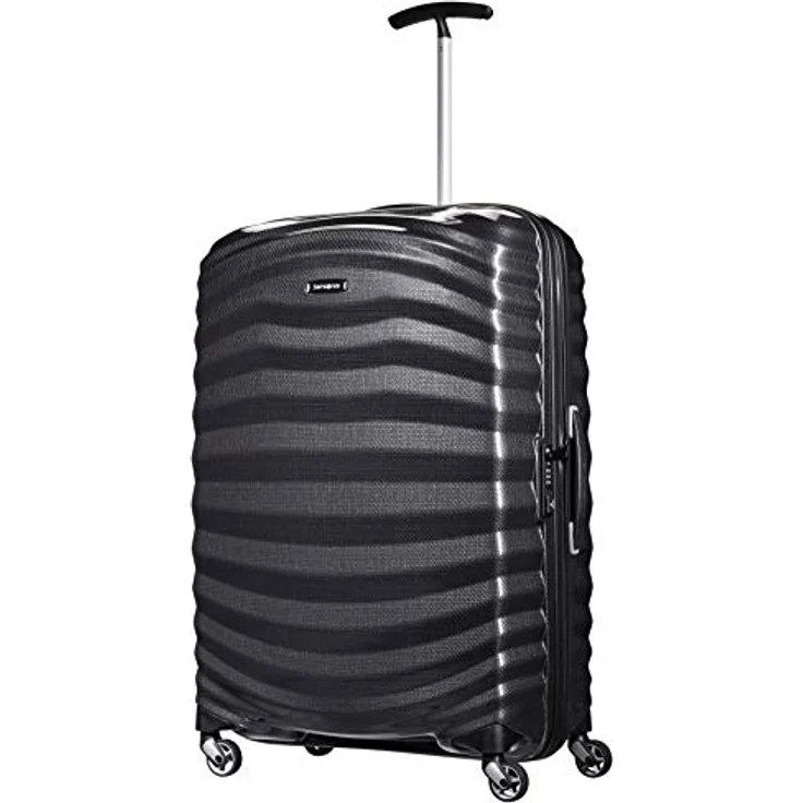 Samsonite Lite-Shock - Spinner L Koffer, 75 cm, 98,5 L, mit 4 Rollen, Schwarz (Black) – Bild 4