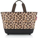 reisenthel Shoppingbasket Leo Macchiato, Einkaufskorb aus recycelten PET-Flaschen, Braun, mit Innentasche und stabiler Bodenschale