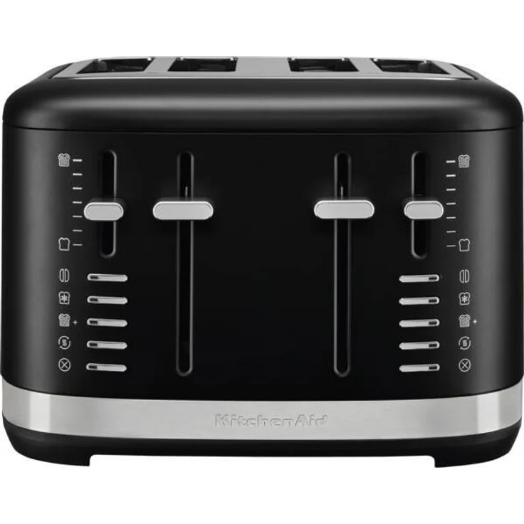 KitchenAid 4-Scheiben-Toaster 5KMT4109EBM Mattschwarz mit extrabreiten Schlitzen und praktischen Bedienelementen – Bild 1