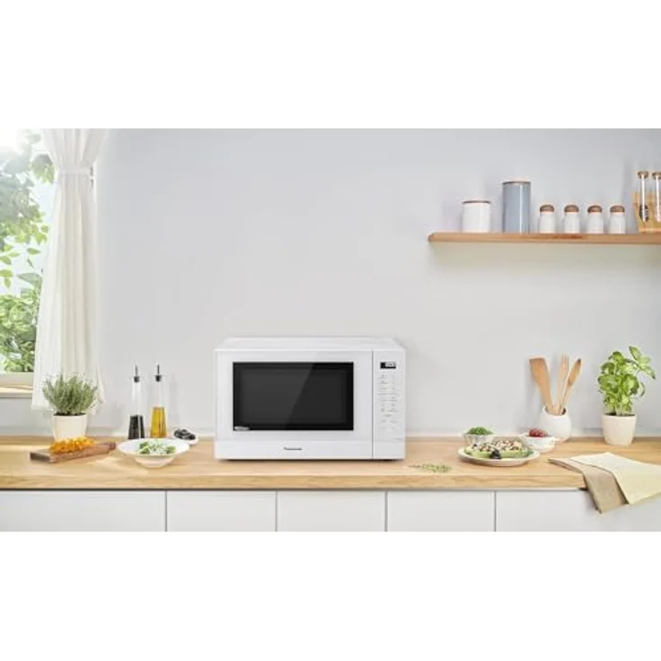 Panasonic NN-ST45KWEPG Inverter Mikrowelle, Standgerät, 1000 Watt, Solo Mikrowelle, 32 Liter Garraum, rostfreier Stahl weiß – Bild 4