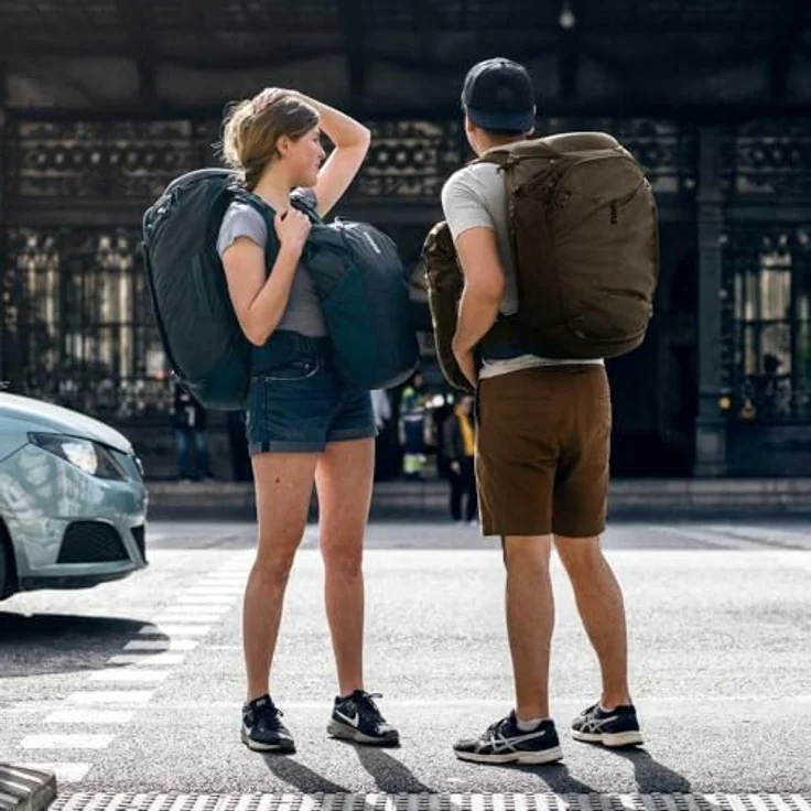 Thule Landmark Reiserucksack 55 cm, dunkelblau, 100% Polyester, kompakte Größe 33 cm x 25 cm – Bild 5