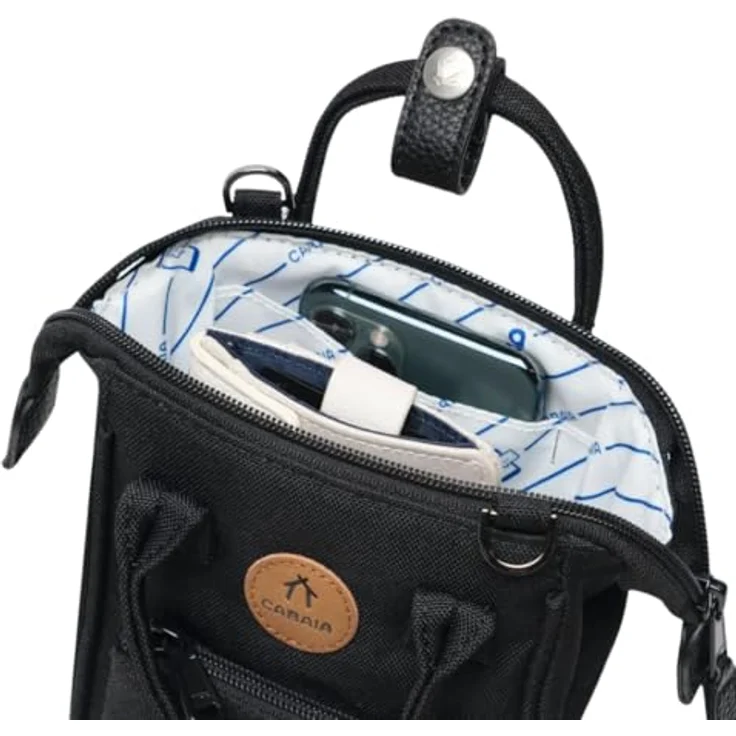 CABAIA Umhängetasche Nano Bag, 100% recyceltes Polyester, abnehmbare Vortasche, Molle-System, max. 158 cm Schulterriemen – Bild 3