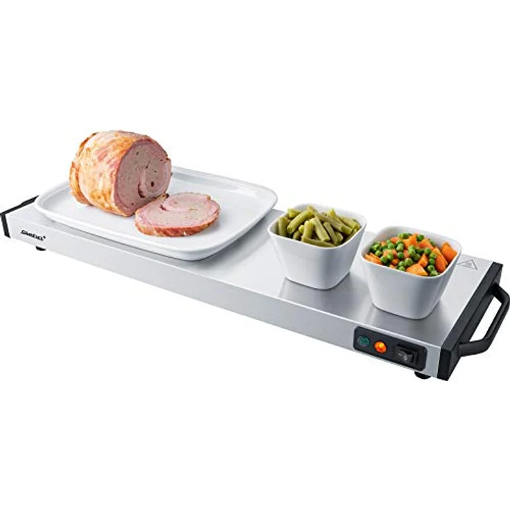 Steba WP 120 Wärmespeicherplatte, 1200W, 60x20cm, edelstahl, schwarz – Bild 4
