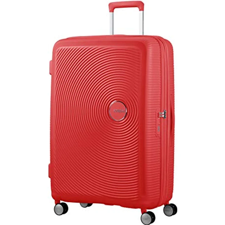 American Tourister Soundbox - Spinner L Erweiterbar Koffer, 77 cm, 110 L, Coral Red – Bild 1