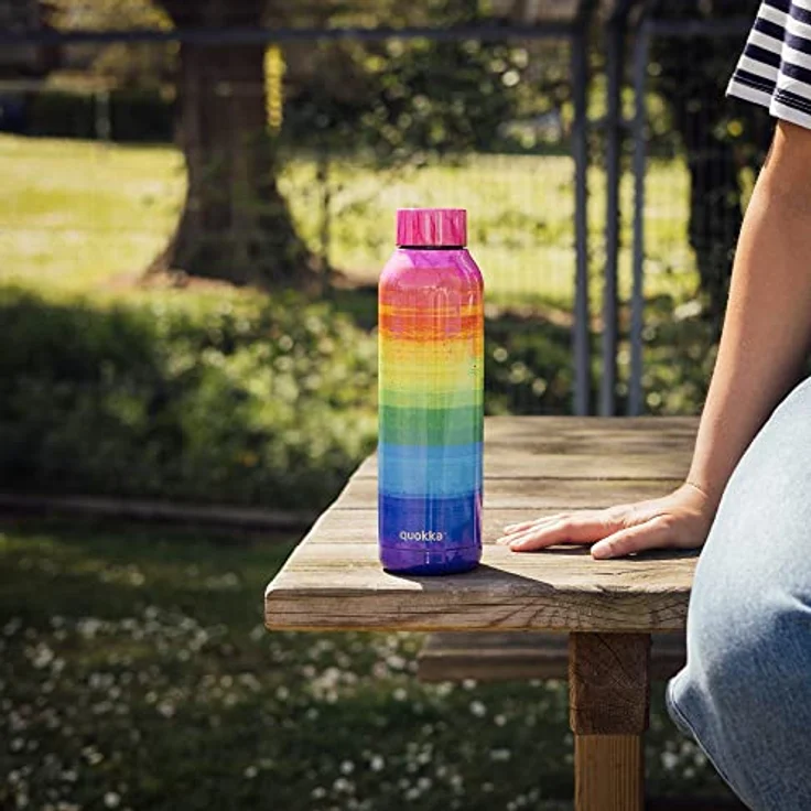 Quokka SOLID LGTBIQ+ PRIDE Thermosflasche aus Edelstahl, 630 ml mit doppelwandiger Vakuumisolierung, BPA-frei und anti-leak Verschluss – Bild 2