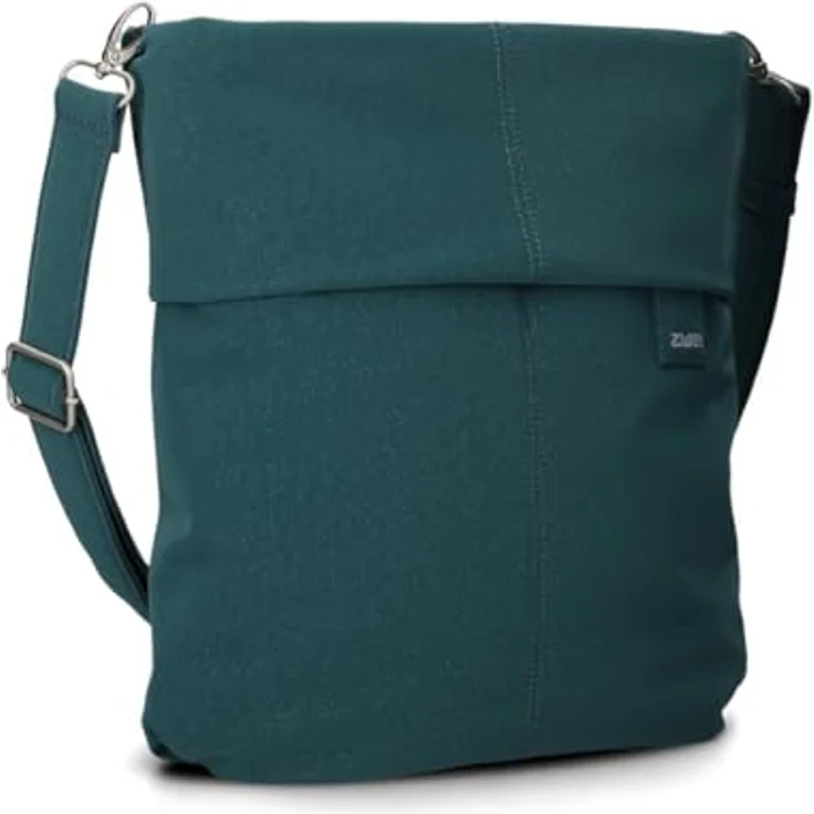 Zwei Mademoiselle.M Schultertasche 31 cm, elegante Umhängetasche aus widerstandsfähigem Polyurethan mit Reißverschlussfach und abnehmbaren Schulterriemen – Bild 1