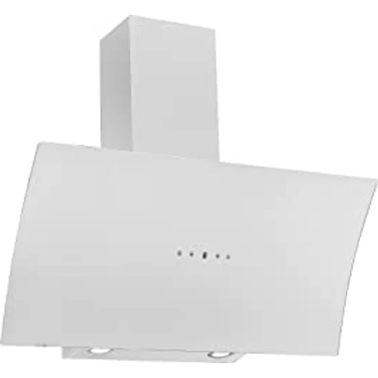 Respekta Dunstabzugshaube CH55090WA++ kopffrei / Dunstabzugshaube schräg 90 cm / Metallgehäuse mit Glasschirm in Weiß / Abluft - und Umluftfunktion / A++ / 42 – 63 dB – Bild 2
