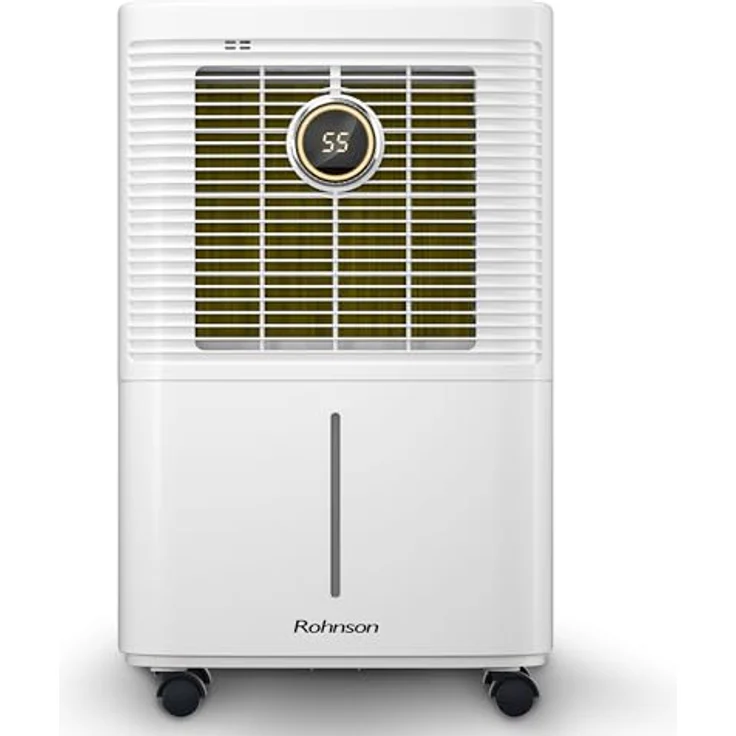 Rohnson Luftentfeuchter R-91212 True Ion & Fresh Air, leistungsstarke Feuchtigkeitskontrolle, weiß – Bild 1