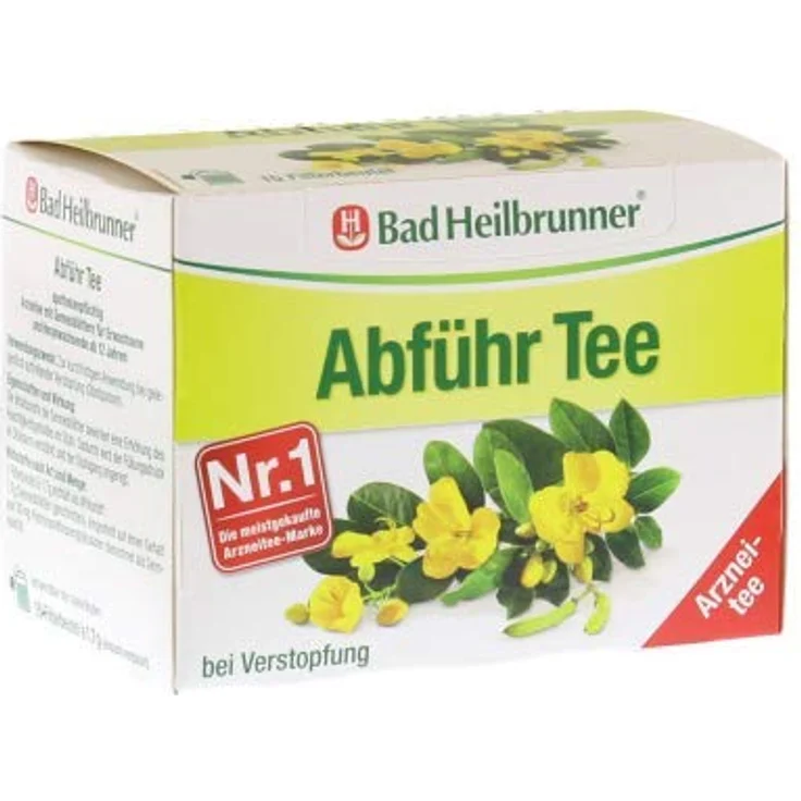 Bad Heilbrunner Abführ Tee, pflanzliches stimulierendes Abführmittel, 15 Filterbeutel à 1,7 g – Bild 2