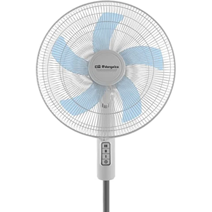 Orbegozo SF 1040 Standventilator, 3 Geschwindigkeiten, geräuscharm, mehrfach schwenkbar, höhenverstellbar, 45 W, Weiß – Bild 4