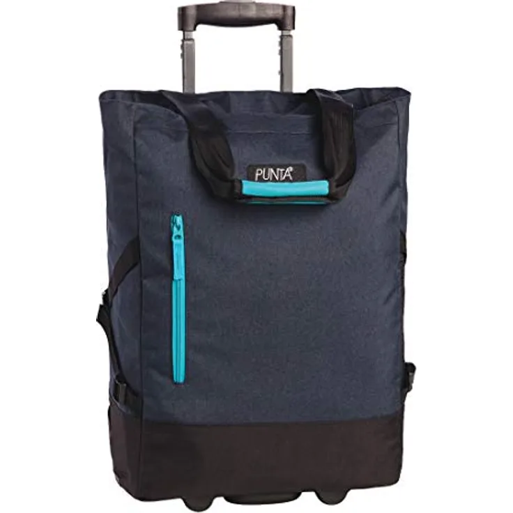 Fabrizio Punta Shopping Roller dunkelblau, 36x50x20cm, Einkaufstasche mit Rollen