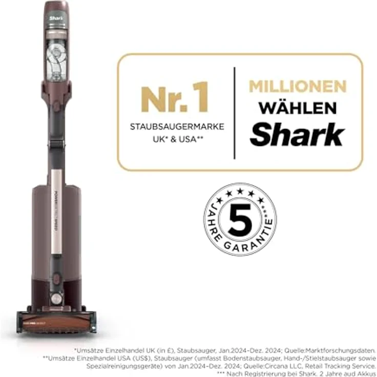 SHARK IA3246EUTBR PowerDetect Speed Luxe Collection, Clean & Empty Akku-Staubsauger mit selbstentleerender Ladestation, 350 Watt, bis zu 60 Minuten Laufzeit – Bild 2