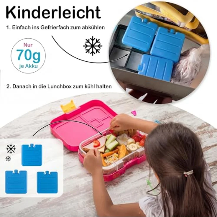 12er Set Kleine Kühlakkus - Mini Kühl-Elemente für die Kühltasche - Kühl-Akku fü – Bild 3
