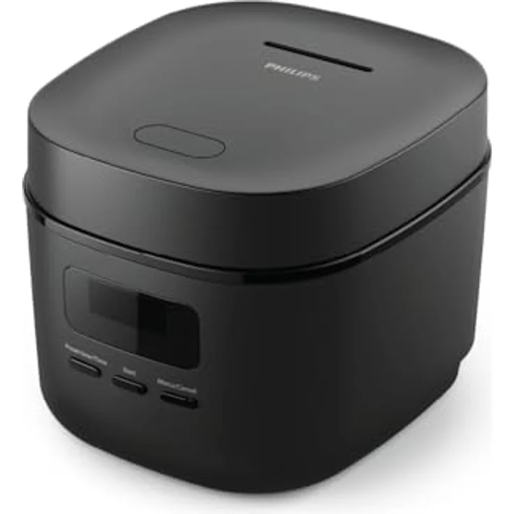 Philips Mini Reiskocher 3000 Series HD3080/80, 5 Programme, 0,54 l, 400 W, schwarz, ideal für 1-3 Personen – Bild 2